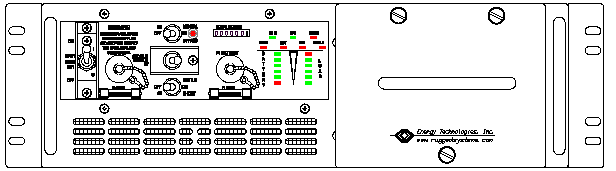 P/N: ETI0001-2227E Rugged Tactical UPS Front Panel Layout